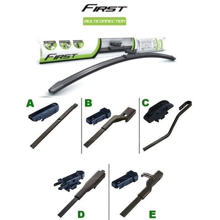 Tergicristalli Valeo First Flat Blade Multiconnection in confezioni da 10 pezzi per misura