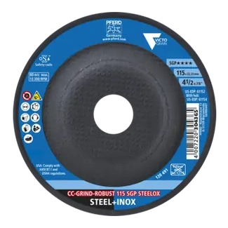 CC-GRIND ROBUST SGP STEELOX ★★★★disco da sgrosso ad alte prestazioni 115 mm confezione da 10 pezzi