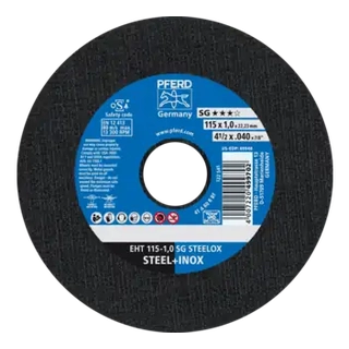 Pferd EHT 115x1,0 SG STEELOX dischi da taglio sottili confezione 25 pezzi