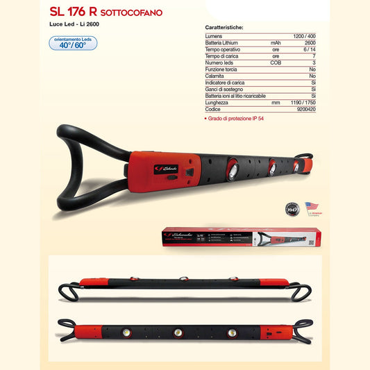 Schumacher 9200420 SL176R lampada sottocofano a led orientabili